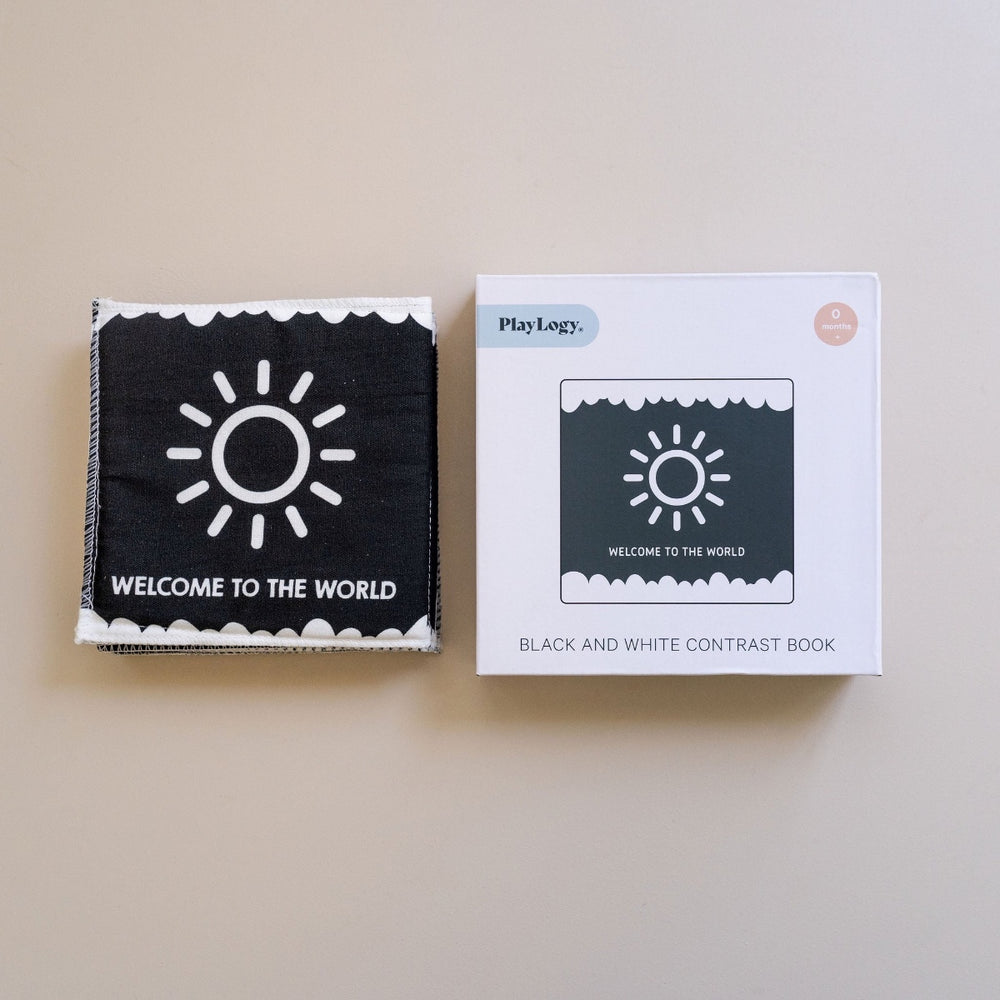 Black and white high contrast book