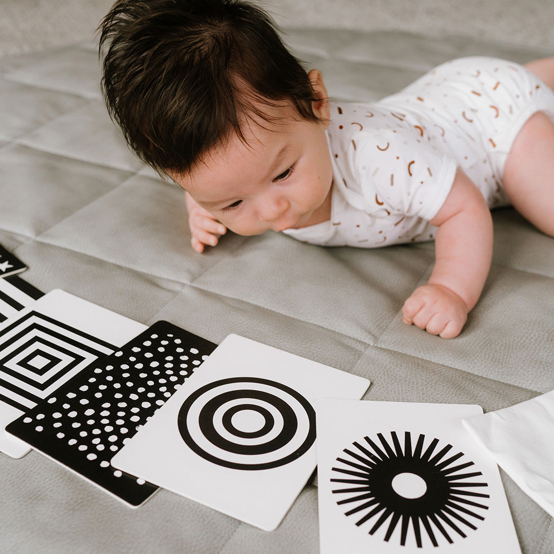 PlayLogy Baby Book Black White Contrast Cards Brain