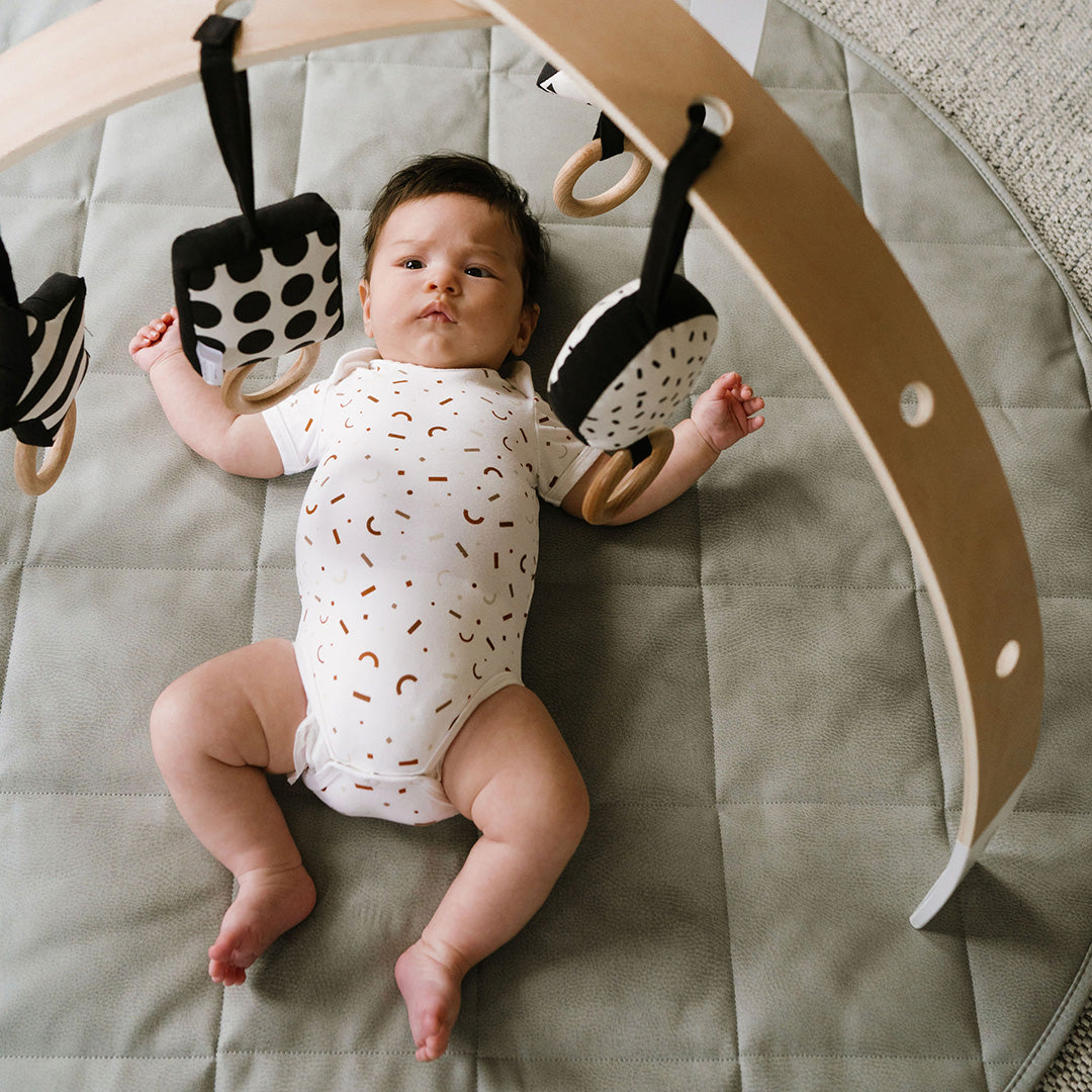 Foldable Wooden Activity Play Gym for Babies
